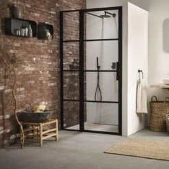 Sealskin Brix - Wandkubus Wandelement Wandrek - 12x50x24 Cm - Metaal - Zwart -Badkamer Producten Winkel 1200x1200 990