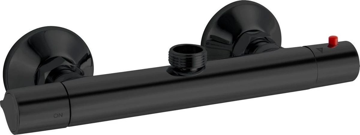 Douchekraan Zwart Gozo Met Thermostaat 3 Douchekraan Zwart Gozo Met Thermostaat