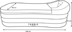 Tubble® Compact - Klein Opblaasbaar Ligbad 140 Cm Lang – Opvouwbaar Bad Voor Volwassenen Tot 170cm - IJsbad Wim Hof Methode - Zitbad - 200L 23 Tubble® Compact - Klein Opblaasbaar Ligbad 140 Cm Lang – Opvouwbaar Bad Voor Volwassenen Tot 170cm - IJsbad Wim Hof Methode - Zitbad - 200L -Badkamer Producten Winkel 1200x534