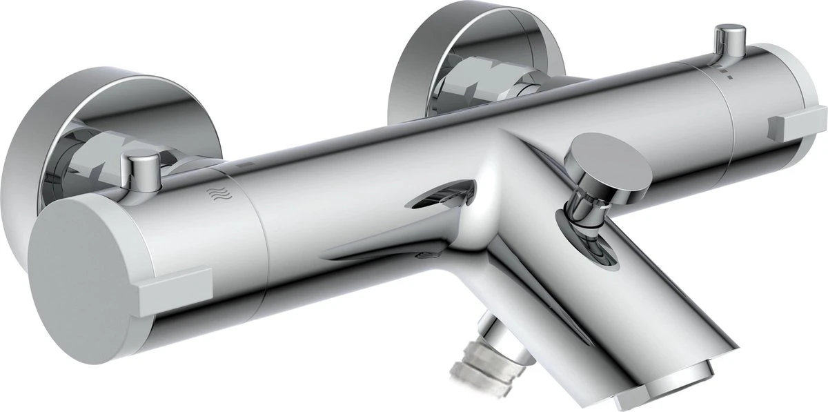 SCHÜTTE London Thermostatische Badkraan - Hartafstand 150 Mm - Chroom 3 SCHÜTTE London Thermostatische Badkraan - Hartafstand 150 Mm - Chroom