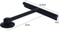 Douche Wisser Met Zuignap - Zwart - Raam Wisser - Raam Trekker - Badkamer Trekker - Badkamer Wisser -Badkamer Producten Winkel 1200x640 3