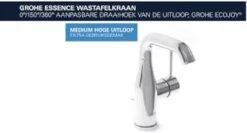 GROHE Essence New Wastafelkraan – Medium - Met Trekwaste - Hard Graphite Geborsteld (mat Antraciet) - 23462AL1 21 GROHE Essence New Wastafelkraan – Medium - Met Trekwaste - Hard Graphite Geborsteld (mat Antraciet) - 23462AL1 -Badkamer Producten Winkel 1200x646