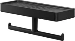 Tiger Carv - Toiletrolhouder Met Planchet - Zwart -Badkamer Producten Winkel 1200x653