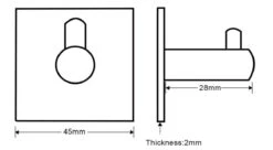 Merkloos Handdoekhaak Set Van 4 Stuks Zonder Boren RVS Zwart Vierkant Zelfklevend Badjas Theedoek Hanger Keuken Badkamer Handdoek Haakjes -Badkamer Producten Winkel 1200x661