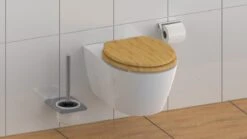 SCHÜTTE WC-Bril 81101 NATURAL BAMBOO - Massief Bamboe - Soft Close - Verchroomde Scharnieren -Badkamer Producten Winkel 1200x675 29