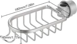 MLN Basics® Doucherek | Chroom | Zonder Boren Of Zuignap 9 MLN Basics® Doucherek | Chroom | Zonder Boren Of Zuignap -Badkamer Producten Winkel 1200x686 13