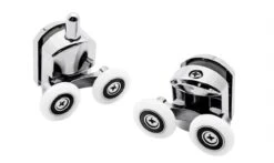 T.R. Goods - Douchedeur Wielen Set Van 8 Stuks Verchroomd - Roestvrij Verchroomd - Reserve Douche Deur Rollers Geleiders Rolletjes - Schuifdeur Katrollen Douchecabine Wieltjes - Set Van 8 Stuks -Badkamer Producten Winkel 1200x716