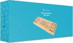 IMoshion Badplank Voor In Bad - Dienblad Inclusief Pootjes - Tablet Houder - Badrek Uitschuifbaar 75 Tot 110 Cm - Lichtbruin -Badkamer Producten Winkel 1200x716 6