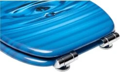 IGOODS WC-brillen - Toiletbrilhoes - 1 St - Universeel - Toiletdeksel Met Softclose - Houten Toiletdeksel - Marineblauw -Badkamer Producten Winkel 1200x723