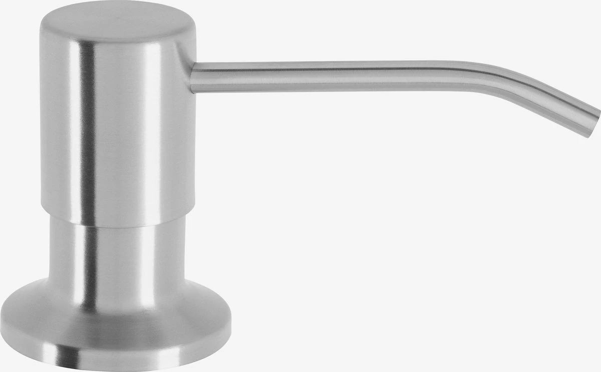 Mizzo Zeepdispenser 300ML - Zeeppompje - Inbouw Keukenblad - Gebogen Mond - RVS 3 Mizzo Zeepdispenser 300ML - Zeeppompje - Inbouw Keukenblad - Gebogen Mond - RVS