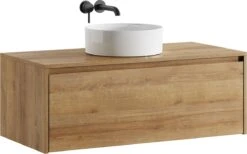 Badkamermeubel Jelsey 100 Cm Eiken - Met Waskom