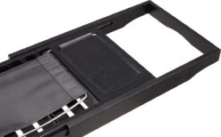 ACAZA Badrekje - Uitschuifbare Bamboe Bad Brug (Min 70 Cm - Max 105cm) - Verstelbare Plank Voor In Bad Met Tablet Houder - Zwart -Badkamer Producten Winkel 1200x747 2