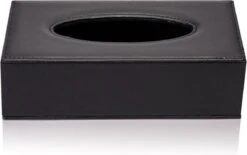 Merkloos Decopatent® Tissue Box Kunstleer - Tissues Tissuedoos - Luxe Doos Voor Servetten - Zakdoekjeshouder - Tissue Box Houder - Zwart -Badkamer Producten Winkel 1200x752 1