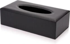 Merkloos Decopatent® Tissue Box Kunstleer - Tissues Tissuedoos - Luxe Doos Voor Servetten - Zakdoekjeshouder - Tissue Box Houder - Zwart -Badkamer Producten Winkel 1200x754 1