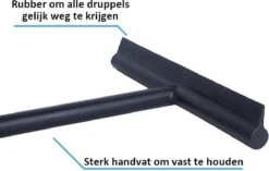 Douche Wisser Met Zuignap - Zwart - Raam Wisser - Raam Trekker - Badkamer Trekker - Badkamer Wisser -Badkamer Producten Winkel 1200x763 1