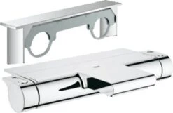 GROHE Grohtherm 2000 New Thermostatische Badkraan - 15cm - CoolTouch - Met Tray - Chroom - 34464001 -Badkamer Producten Winkel 1200x780 2