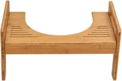 Merkloos Decopatent® Bamboe Toiletkrukje - WC Krukje - Juiste Zithouding Op Het Toilet - Betere Stoelgang Door Natuurlijke Hurkhouding -Badkamer Producten Winkel 1200x798 6