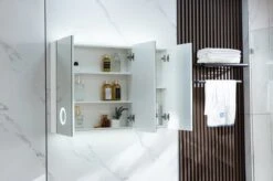 Merkloos Spiegelkast Badkamer - Spiegelkast - Badkamermeubel - Spiegelkast Met Verlichting - 100 X 70 Cm -Badkamer Producten Winkel 1200x799 13