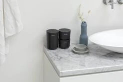 Brabantia ReNew Opbergpotjes - 3-delig - Dark Grey -Badkamer Producten Winkel 1200x800 107