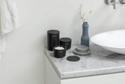 Brabantia ReNew Opbergpotjes - 3-delig - Dark Grey -Badkamer Producten Winkel 1200x800 108
