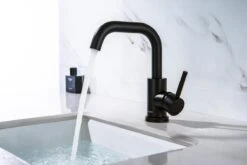 LOMAZOO Wastafelkraan Zwart Pollux - Zwarte Wastafelkraan - Badkamerkraan Zwart - Zwarte Badkamerkraan -Badkamer Producten Winkel 1200x801 15