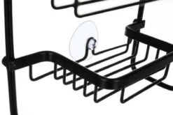 Recalma Doucherek 3 Laags - Monteren Zonder Boren - Zwart - Zuignap - Ook Voor Grote Flessen - Opbergrek Douche - 3 Etages -Badkamer Producten Winkel 1200x802 2