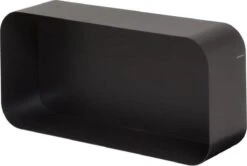 Sealskin Brix - Wandkubus Wandelement Wandrek - 12x50x24 Cm - Metaal - Zwart -Badkamer Producten Winkel 1200x808 1