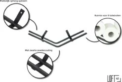 LOFT42 Jef Reserverolhouder - Zwart Metaal - 51x10x13 -Badkamer Producten Winkel 1200x808 8