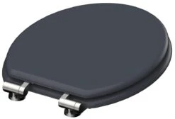 SCHÜTTE WC-Bril 80104 SPIRIT ANTHRAZIT - MDF-Hout - Soft Close - Verchroomde Scharnieren - Gelakt - Gesatineerd Antraciet -Badkamer Producten Winkel 1200x815 5