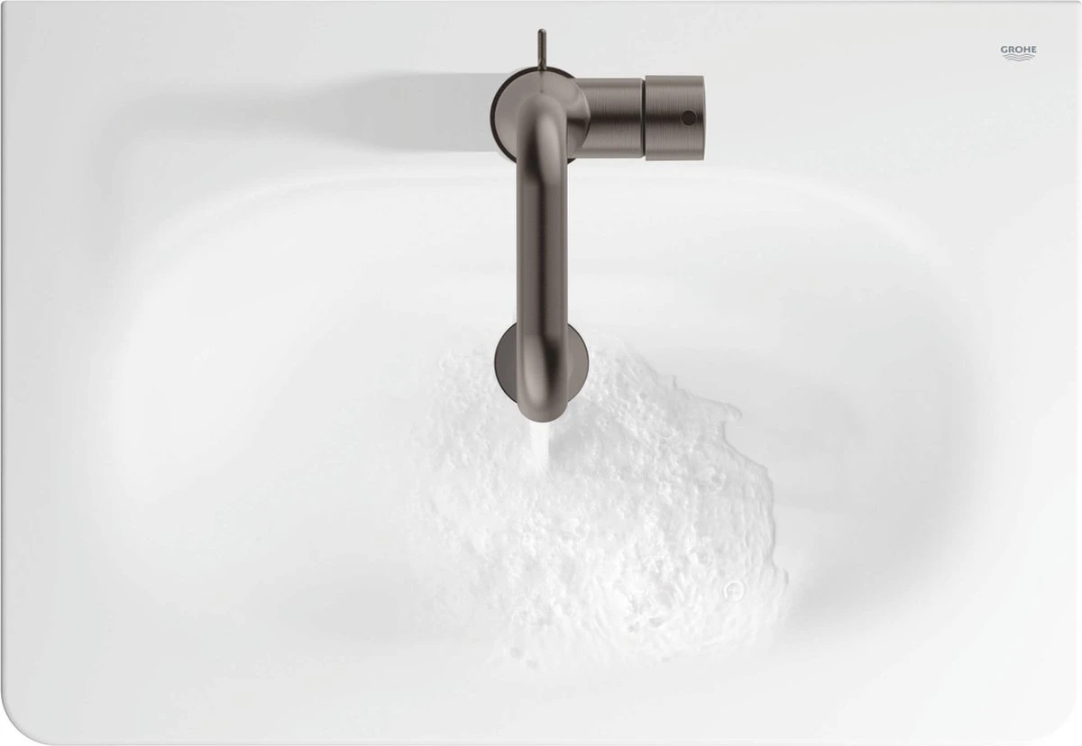 GROHE Essence New Wastafelkraan – Medium - Met Trekwaste - Hard Graphite Geborsteld (mat Antraciet) - 23462AL1 8 GROHE Essence New Wastafelkraan – Medium - Met Trekwaste - Hard Graphite Geborsteld (mat Antraciet) - 23462AL1 - Afbeelding 6
