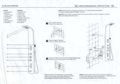 RVS Douchepaneel Met Thermostatische Kraan (5 Functie) -Badkamer Producten Winkel 1200x841