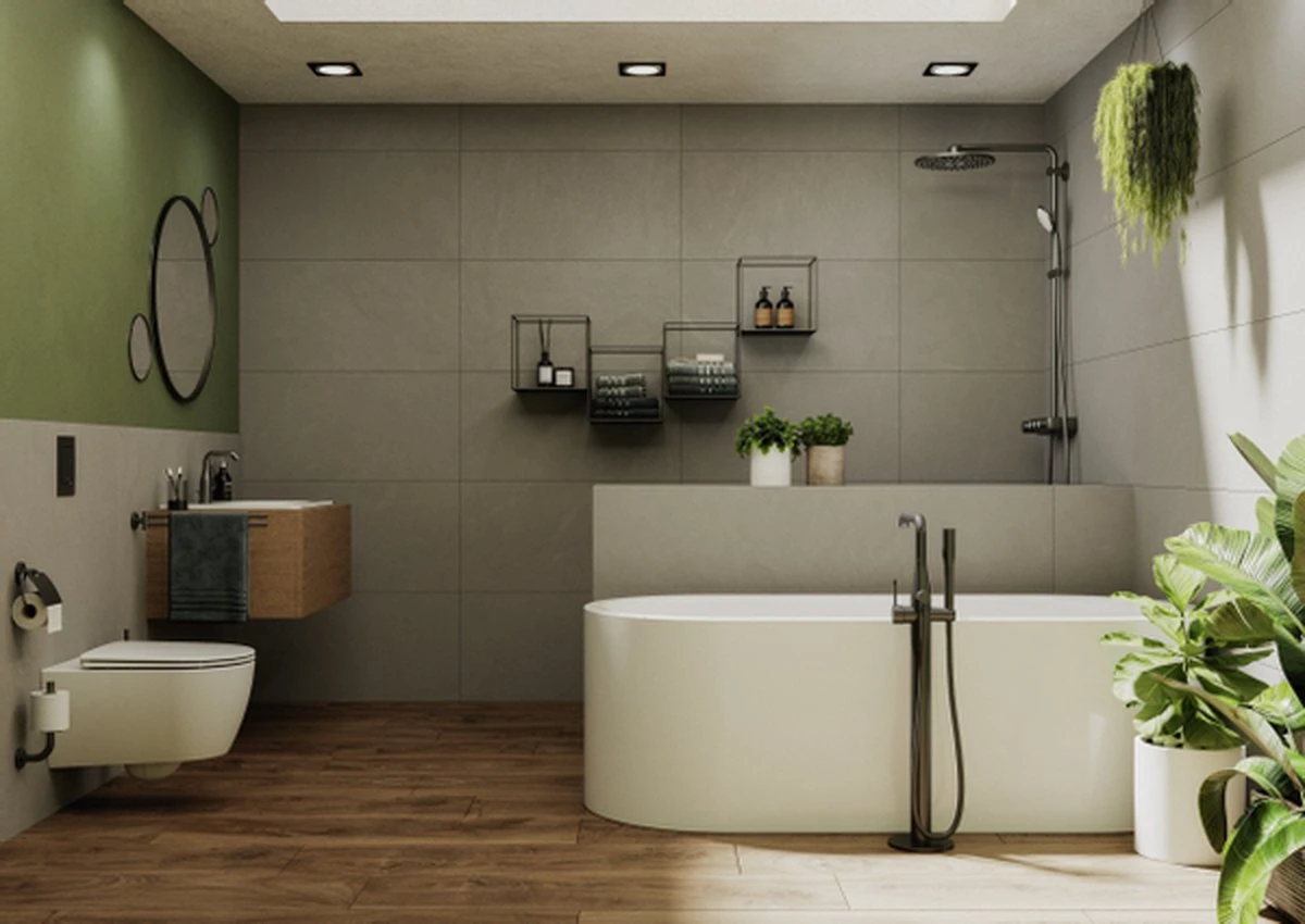 GROHE Essence New Wastafelkraan – Medium - Met Trekwaste - Hard Graphite Geborsteld (mat Antraciet) - 23462AL1 6 GROHE Essence New Wastafelkraan – Medium - Met Trekwaste - Hard Graphite Geborsteld (mat Antraciet) - 23462AL1 - Afbeelding 4