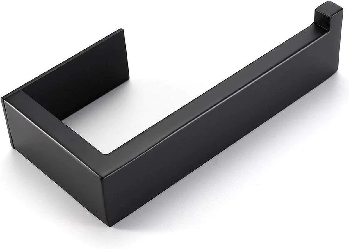 DesignX 3M™ Toiletrolhouder Zonder Boren Zwart Zelfklevend - WC Rolhouder - Matte - Papier - Houder - Incl. 3M Plakstrip 10 DesignX 3M™ Toiletrolhouder Zonder Boren Zwart Zelfklevend - WC Rolhouder - Matte - Papier - Houder - Incl. 3M Plakstrip - Afbeelding 8