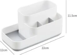 Tandenborstelhouder Badkamer – Elektrische Tandenborstel Houder - Tandenborstel - Make Up Organizer - Desk Organizer - Bureau Organizer - Opbergbox - Wit -Badkamer Producten Winkel 1200x858 2