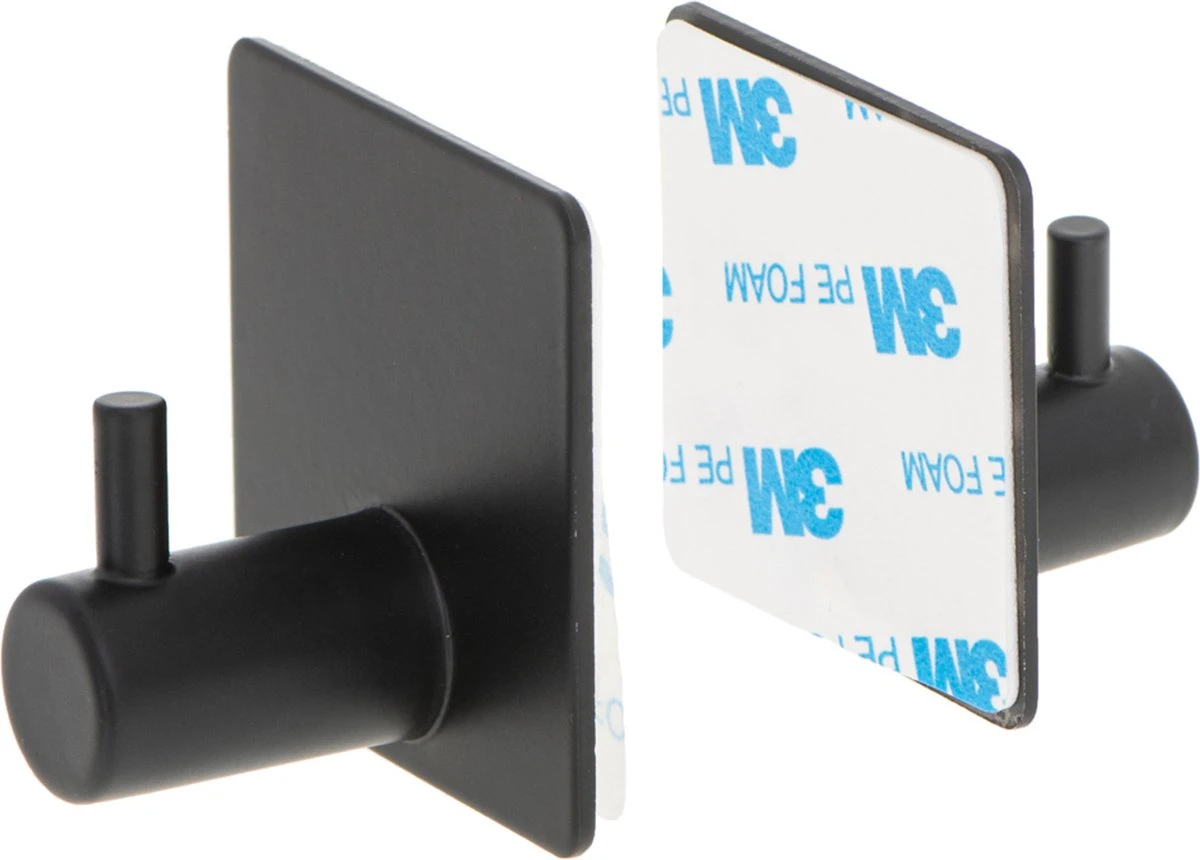 Toiletrolhouder - Wc Rol Houder Met Plankje - Inclusief Haakje - RVS - Waterbestendig - Zwart - Rheme 11 Toiletrolhouder - Wc Rol Houder Met Plankje - Inclusief Haakje - RVS - Waterbestendig - Zwart - Rheme - Afbeelding 9