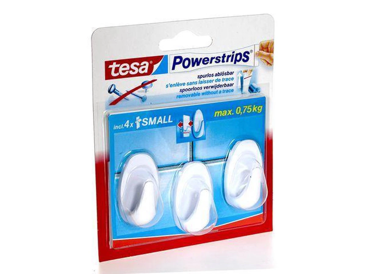 Tesa Powerstrips Small Ovaal - Wit 3 Stuks 8 Tesa Powerstrips Small Ovaal - Wit 3 Stuks - Afbeelding 6