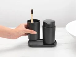 Brabantia ReNew Badkameraccessoires Set - 3-delig - Dark Grey -Badkamer Producten Winkel 1200x900 147