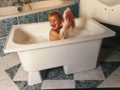 Saqu Zitbad - Mobiel Bad - 103x65cm - Wit - Incl Bijbehorende Poot En Zonder Afvoer -Badkamer Producten Winkel 1200x900 3