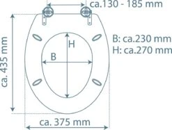 SCHÜTTE WC-Bril 80194 MARMOR STONE - MDF-Hout - Soft Close - Verchroomde Scharnieren - Decor - 3-zijdige Print -Badkamer Producten Winkel 1200x908 4