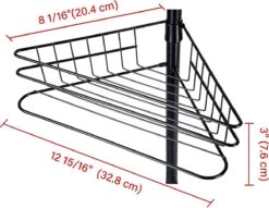 SensaHome Telescopisch Douche Rek Met 4 Lagen - Verstelbaar Bad / Douche Hoekrek Opbergrek - Uitschuifbaar Van 145-250 Cm - Zwart -Badkamer Producten Winkel 1200x928 5