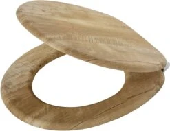 Tiger Hetta - Toiletbril Met Deksel - WC Bril - MDF - Bruin