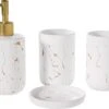 Selotus® Badkamer Set Van 4 – Badkamer Accessoires – Zeepdispenser – Dispenser - Tandenborstelhouder – Zeepbakje – Zeephouder – Vrijstaand – Planchet - Zeeppompje - – Wit Goud -Badkamer Producten Winkel 1200x943 1
