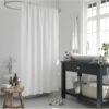 MLN Basics® Douchegordijn | Wit | 180x200 Cm | Inclusief Ringen | Anti-schimmel -Badkamer Producten Winkel 1200x955