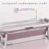 Livista® - Opvouwbaar Bad - Roze - Zitbad - Inklapbaar - Bath Bucket - 150 CM LANG - XL - Incl. Thermometer & Onderwater LED Lichten -Badkamer Producten Winkel 1200x960 1