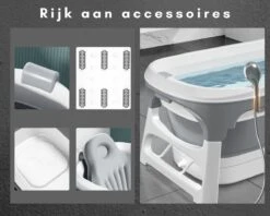 Livista® - Opvouwbaar Bad - Stoombad Grijs - Zitbad - Inklapbaar - Bath Bucket - 152 CM LANG - XL - Incl. Rugkussen, Stoommachine En Bad Accessoires -Badkamer Producten Winkel 1200x960 5