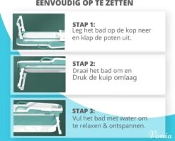 Vonia Opvouwbaar Bad - Zitbad - Bath Bucket - 140 Cm Lang - Inklapbaar Bad - Incl. Badkussen - Roze -Badkamer Producten Winkel 1200x965 1