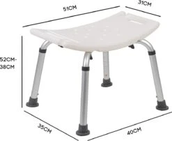 Life&Home Douchekruk - 6 Hoogtes - Douchestoel - Handgrepen - Max 130 Kg - Douchekophouder -Badkamer Producten Winkel 1200x980