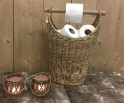 Toilet Rolhouder - Toilet Basket - Riet - Reserverolhouder - Opbergmand - Toiletrolhouder - Rattan - Wc - Rolhouder - Rollenmand -Badkamer Producten Winkel 1200x989 4