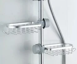 MLN Basics® Doucherek | Chroom | Zonder Boren Of Zuignap 7 MLN Basics® Doucherek | Chroom | Zonder Boren Of Zuignap -Badkamer Producten Winkel 1200x995 1