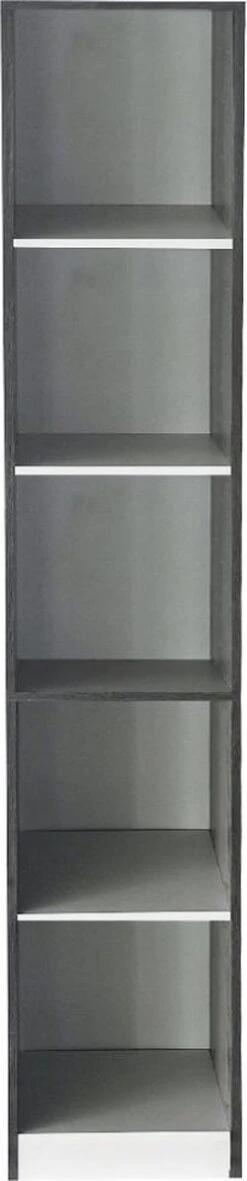 Kolomkast 5 Open Vakken - Opbergkast Badkamer Slaapkamer Of Hal - 180 Cm Hoog